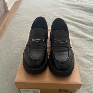 Steve Madden Lawrence black loafers size 9